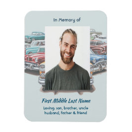 Imán Celebration of Life Service Classic Vintage Car 