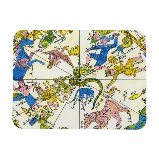 Imán Celeste Antiguo, Esfera Árabe, Constelaciones (Horizontal)