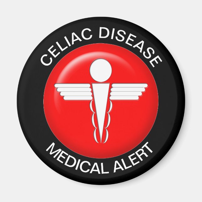 Imán Celiac Disease Medical Alert Magnet (Frente)