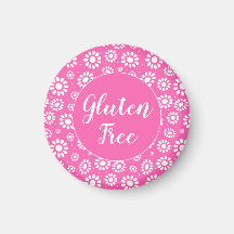 Celilo libre de gluten floral rosa y blanco bonito