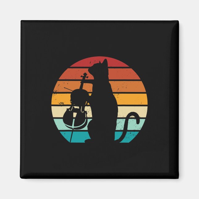 Imán Cello Cat Meme Offensivo Memes Graciosos Gato Amor (Frente)