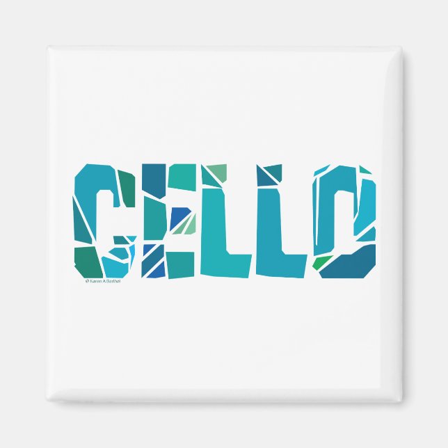 Imán Cello resquebrajado (Frente)