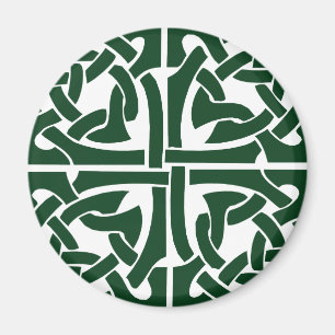 Imán Celtic verde Knotwork de la hiedra