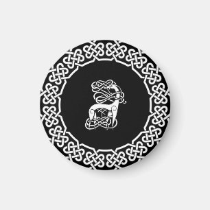Imán Céltico negro/ciervo nórdico