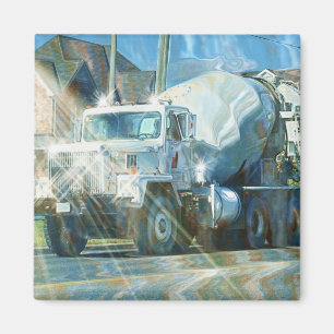 Imán CEMENT TRUCK BIG RIG TRUCKERS Gifts