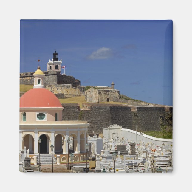Imán Cementerio costero de Puerto Rico (Frente)