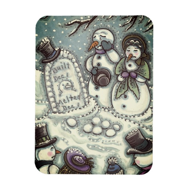 IMÁN CEMENTERIO DE NOVEDADES, MELTED ANTES DE SU TIEMPO (Vertical)