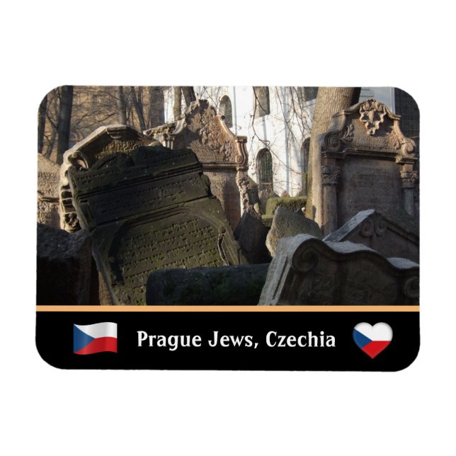 Imán Cementerio judío y famoso Praga, Checia (Horizontal)