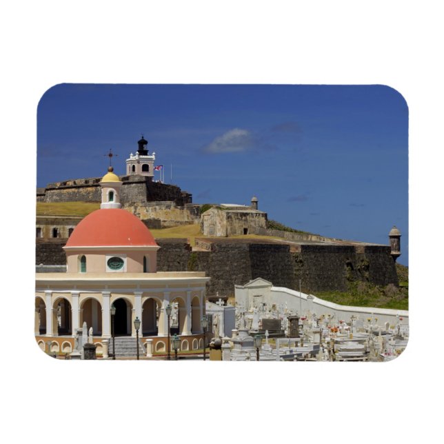 Imán Cementerio junto al mar de Puerto Rico (Horizontal)