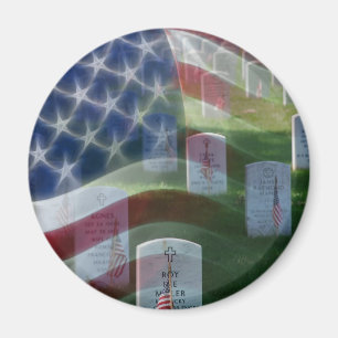 Imán Cementerio nacional de Arlington, bandera