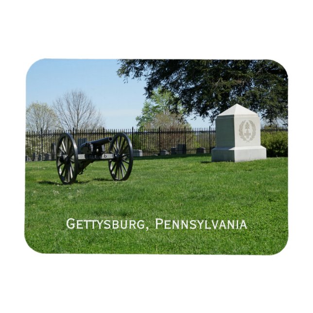 Imán Cementerio nacional de Gettysburg (Horizontal)