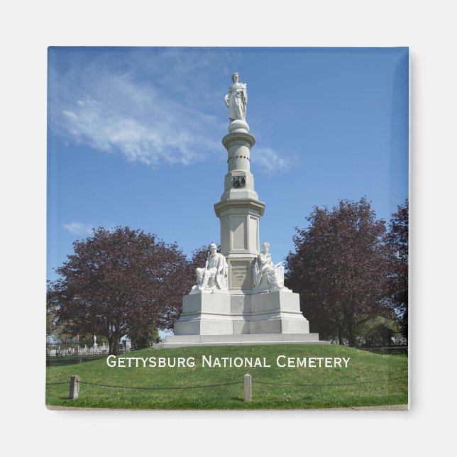 Imán Cementerio nacional de Gettysburg (Frente)