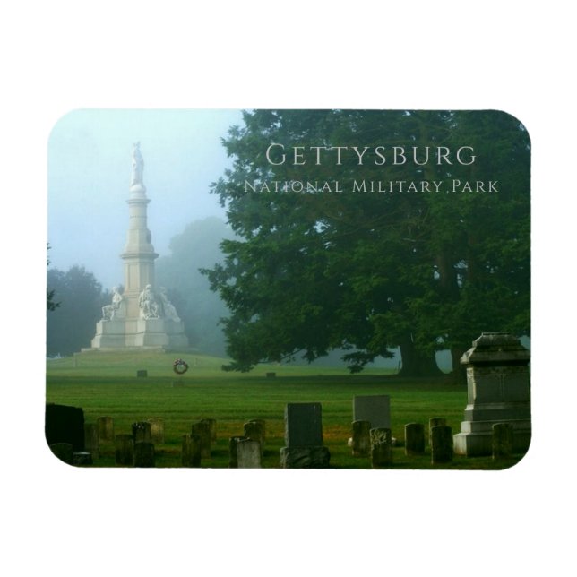Imán Cementerio nacional de Gettysburg (Horizontal)