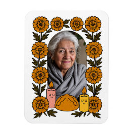 Imán Cempasúchil Ofrenda Altar Día de Muertos