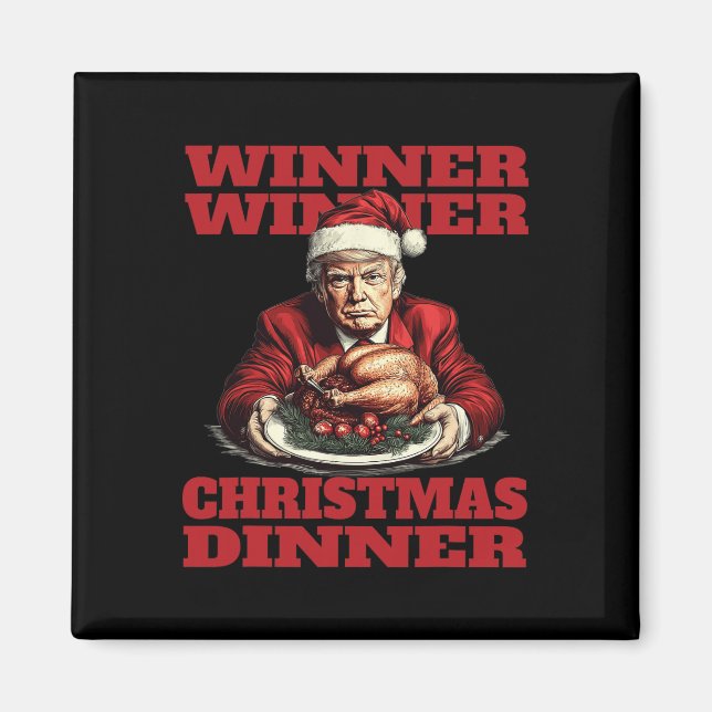 Imán Cena de ganadores de Navidades ganadores de Donald (Frente)