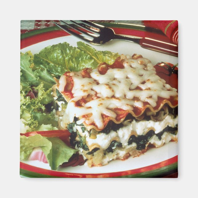 Imán Cena de Lasagna (Frente)