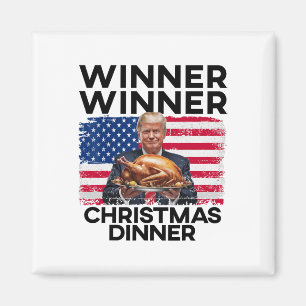 Imán Cena de Navidades ganadores de Trump con humor M