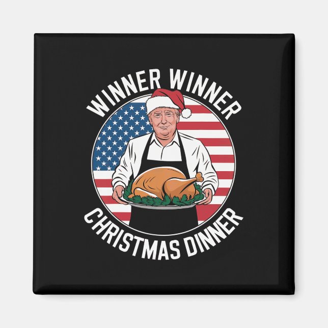 Imán Cena de Navidades ganadores del premio Trump (Frente)