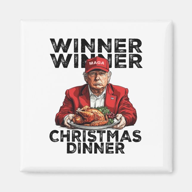 Imán Cena de Navidades ganadores del premio Trump (Frente)