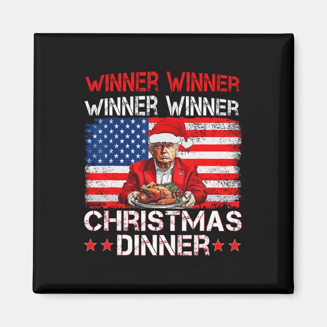 Imán Cena de Navidades ganadores del premio Trump (Frente)