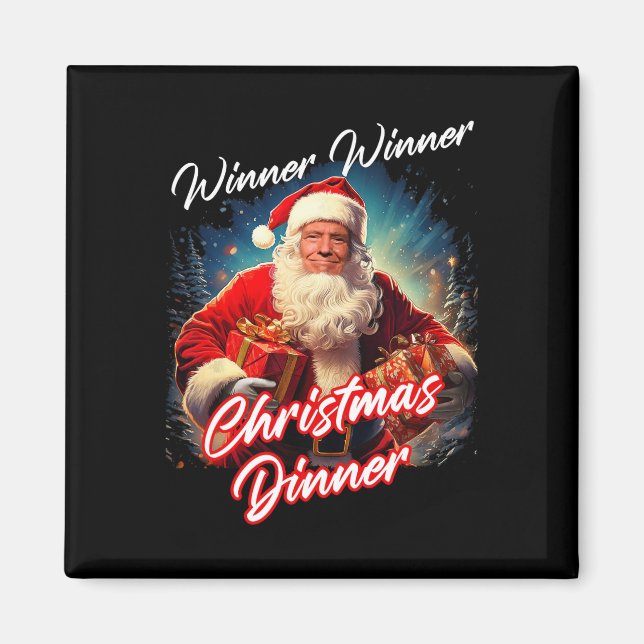 Imán Cena de Navidades ganadores - Presidente Trump (Frente)