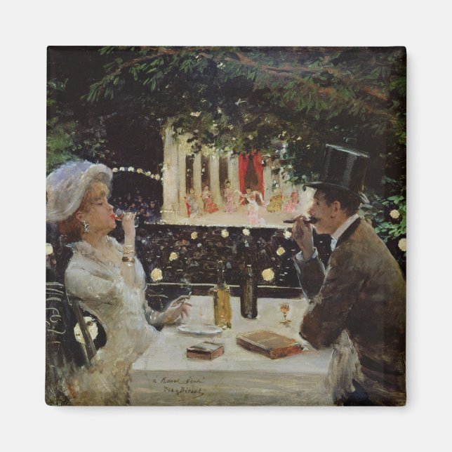 Imán Cena en Les Ambassadeurs, c.1882 (Frente)