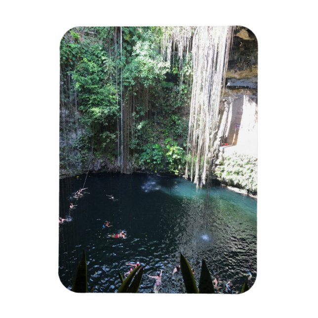 Imán Cenote Azul Sagrado, Ik Kil, México #2 Fotos Magne (Vertical)
