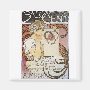Imán Centavo del DES del salón. ~ Alfonso Mucha