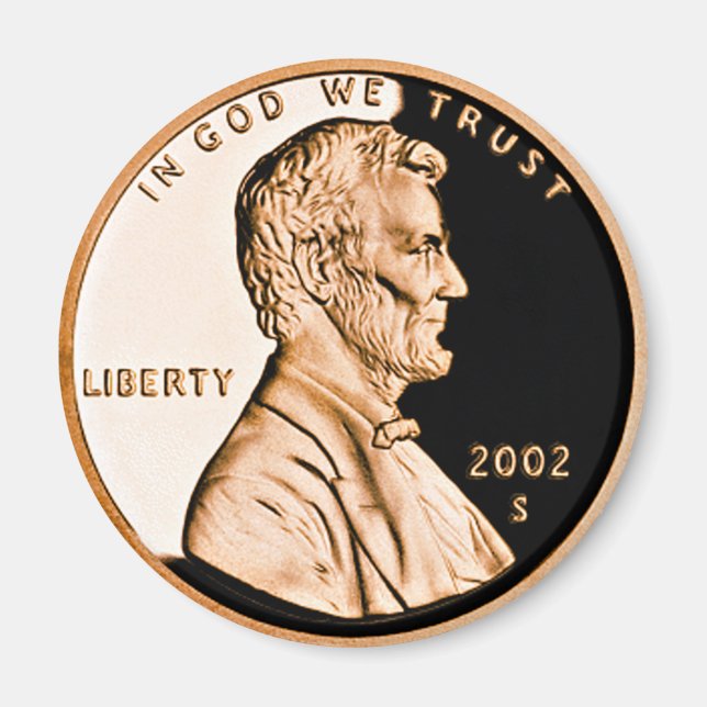Imán Centavo Lincoln 2002 Clásico (Frente)