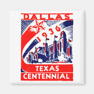 Imán Centenario de Dallas Texas en 1936