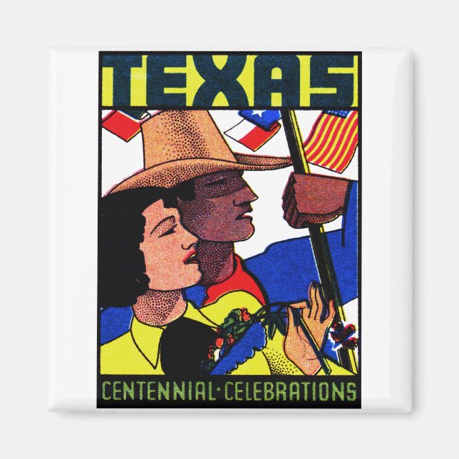 Imán Centenario de Texas de 1936 (Frente)