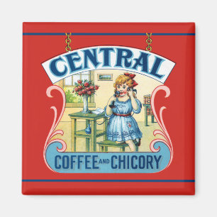 Imán Central Coffee Coffee and Chicory Magnet