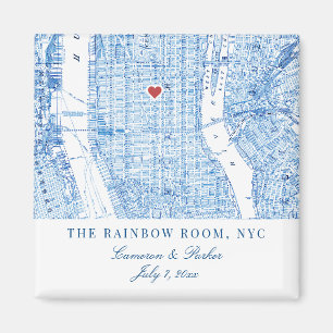 Imán Central Manhattan Destination Wedding Favor Magnet