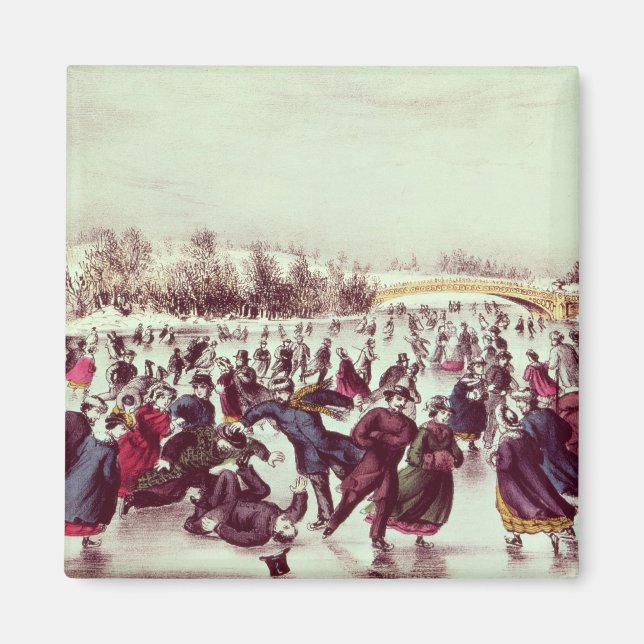 Imán Central Park, Invierno: El Carnaval del Patinaje (Frente)