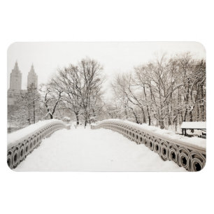 Imán Central Park Winter Romance - Puente Bow