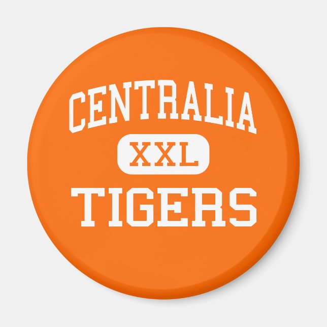 Imán Centralia - Tigres - Alto - Centralia Washington (Frente)