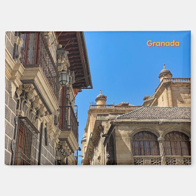 Imán Centro antiguo de la ciudad de Granada en España,  (Anverso)