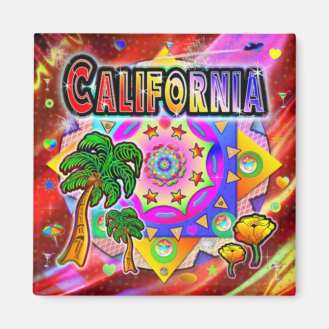 Imán Centro de Amigos Tropicales de California (Frente)