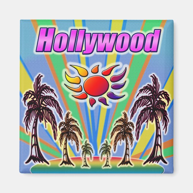 Imán Centro de amor de verano de Hollywood (Frente)