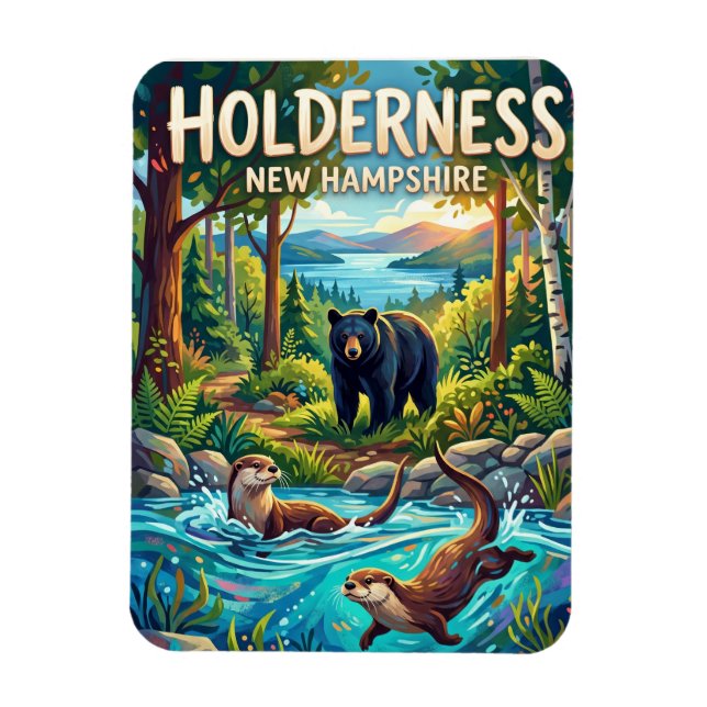 Imán Centro de Ciencias Naturales de Squam Lakes EE. UU (Vertical)