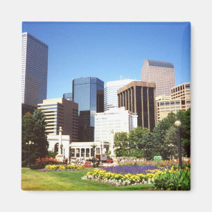 Imán Centro de Denver Souvenir Magnet