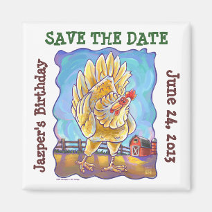 Imán Centro de Fiesta de pollo