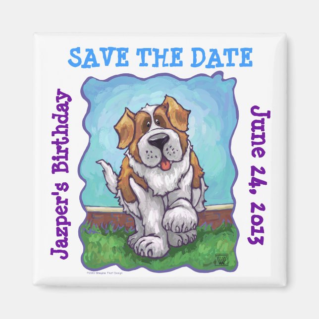 Imán Centro de Fiestas de St. Bernard (Frente)