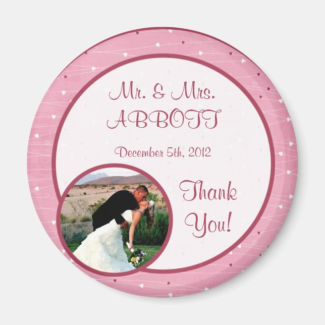 Imán Centro de fotos de Hearts & Love (Frente)