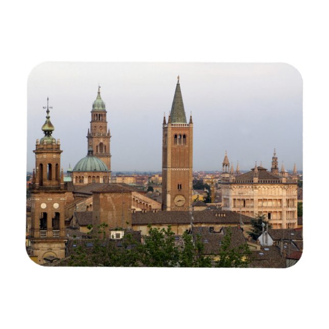 Imán centro de la ciudad de Parma; iglesia Battistero e (Horizontal)