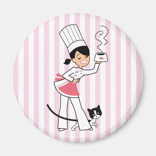 Imán Centro de Nevera de Arte de Cocina (Frente)