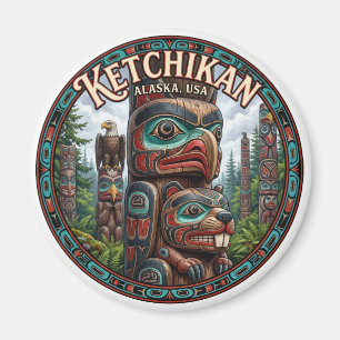 Imán Centro de Patrimonio Totémico Ketchikan Alaska