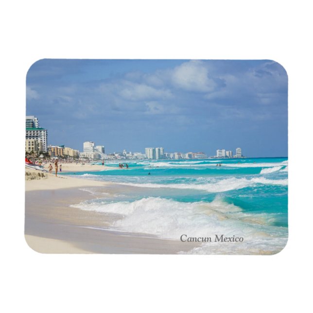 Imán Centro de Playa de Cancún México (Horizontal)