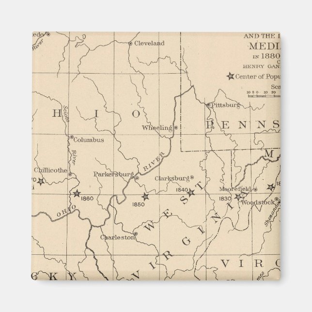 Imán Centro de población 17901900 (Frente)