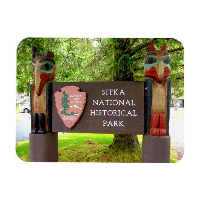 Imán Centro de Visitantes Sitka NHP, Alaska (Horizontal)